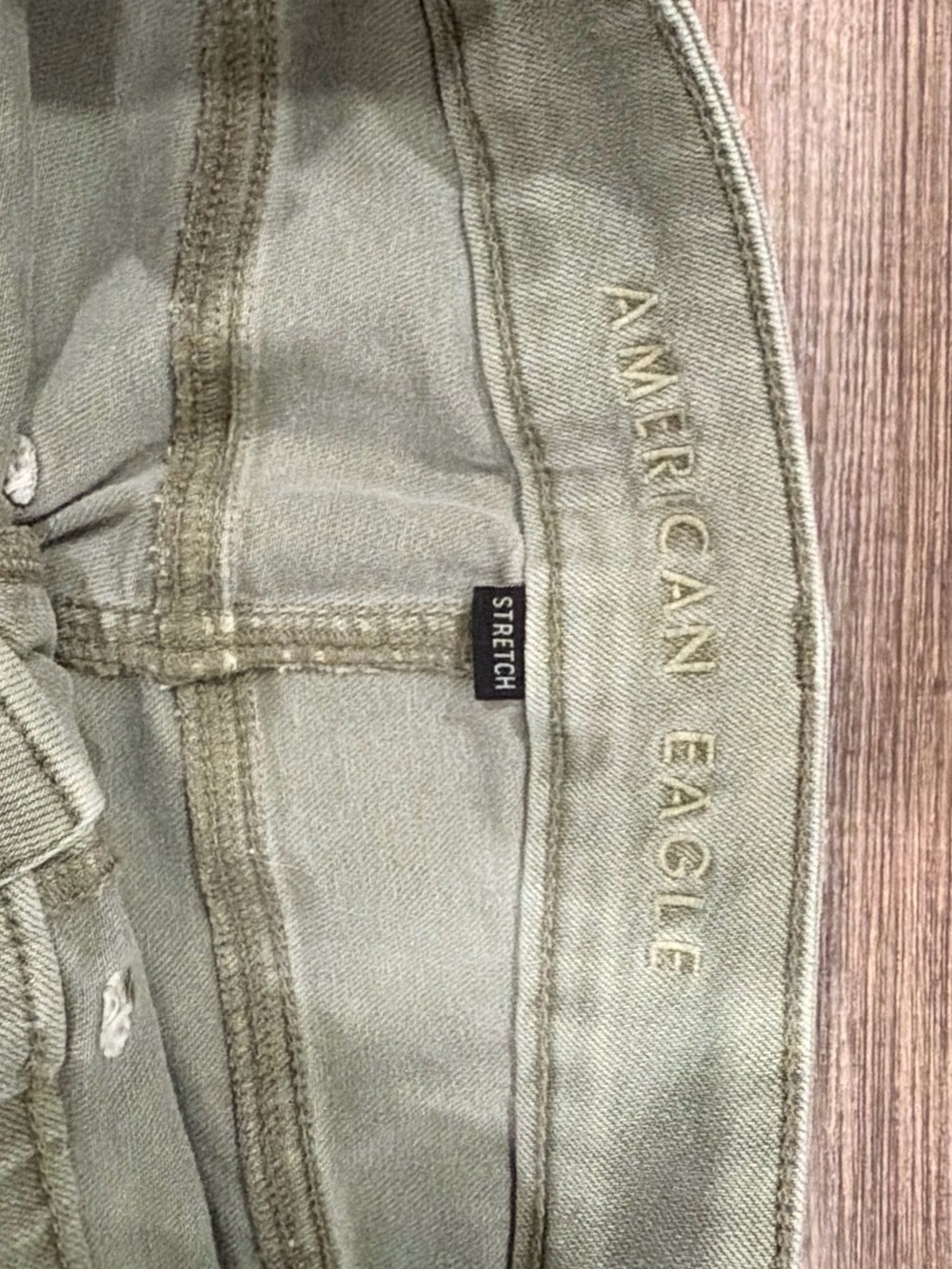 American Eagle Outfitters Men’s Olive Green Slim Jeans